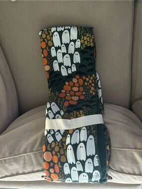 “New” Magaschoni Green Ghost & Pumpkin Halloween 50 x 70 Throw